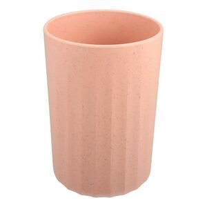 Bathroom Smooth Lines Wheat Straw Toothpaste Tumbler Pink 4.09''x2.80''